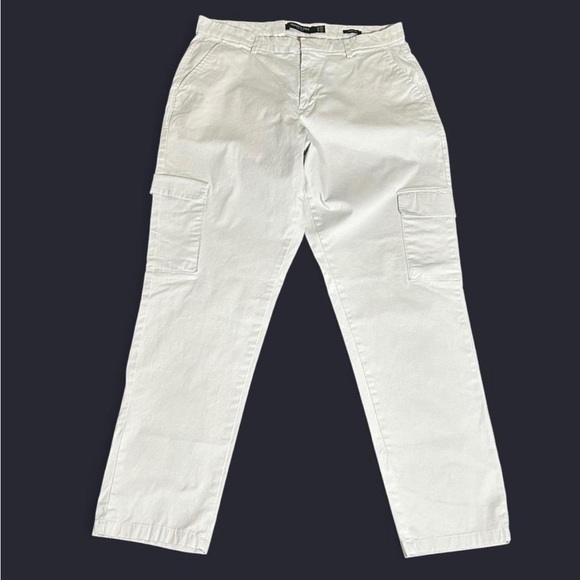 Kenneth Cole Men's Light Gray Cargo Pants - Picture 1 of 7